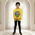 Boys Yellow Car Graphics Hoodies Sweatshirt Sweatshirts & Hoodies Yellow 2-3 Y