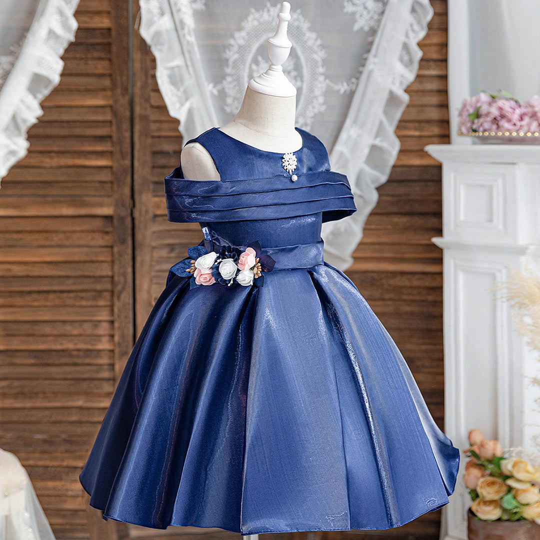 Girls Sleeveless Fit & Flare Party Dress Party Dresses   