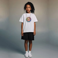 Boys Printed Oversize T-Shirt Tshirts White 2-3 Y 