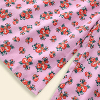 Girls Pink Sleeveless Floral Printed Smocked Long Length Jumpsuit Jumpsuits
