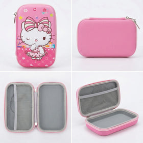 Girls Pink Hello Kitty Hard-Shell Pencil Box Trending Accessories