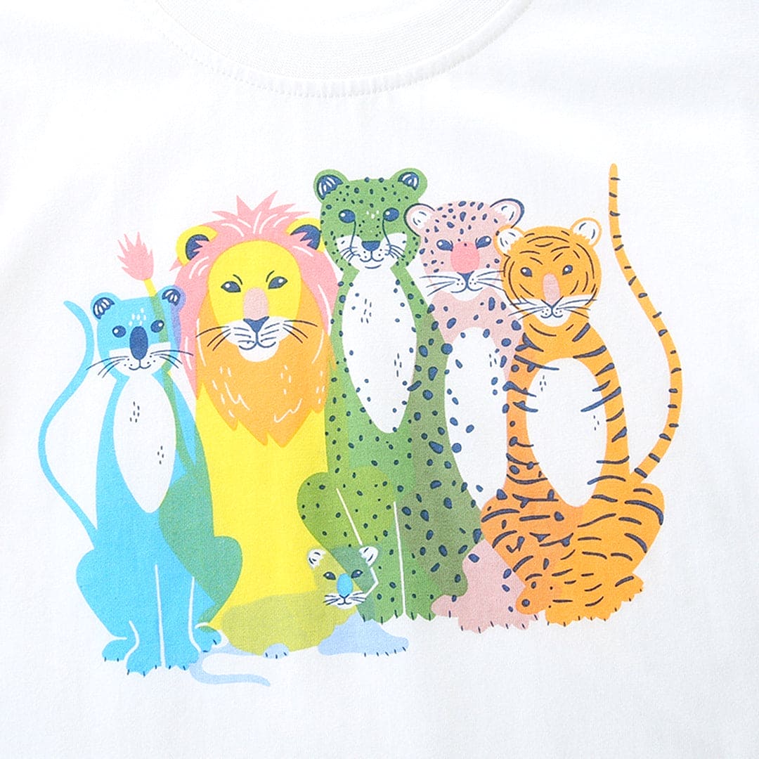 Boys Animal Print Short Sleeve T-Shirt Tshirts   