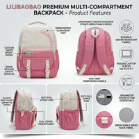 Girls Pink Lilibao School Backpack Trending Accessories