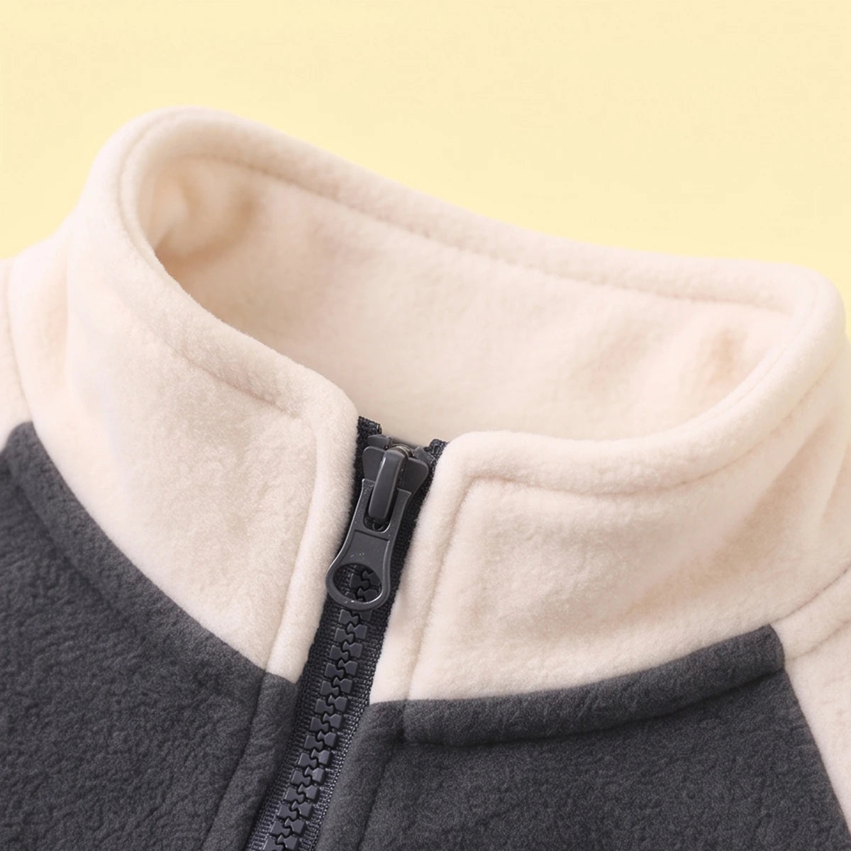 Boys Grey Colorblocked Long Sleeve Jacket Coats & Jackets