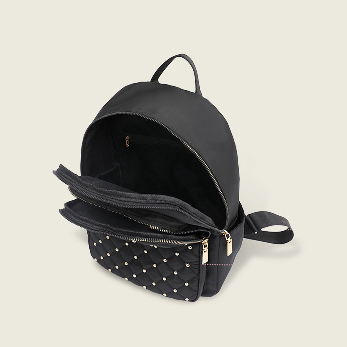 Girls Black Rhinestone Embellished Backpack Trending Accessories