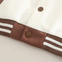 Boys Brown Graphics Jacket With T-Shirt and Pants Sets Sets