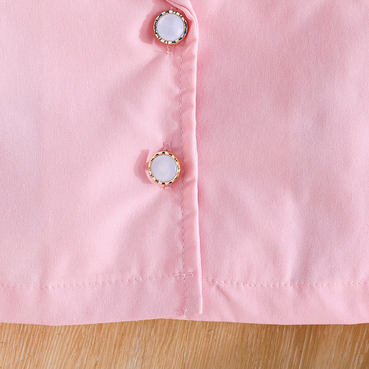 Girls Pink Waistcoat with Spaghetti Top & Tiered Ruffle Shorts Set 3 pc. Sets