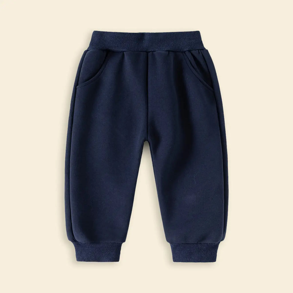 Boys Navy Blue Polo Sweatshirt With Jogger Sets Sets