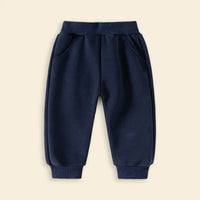 Boys Navy Blue Polo Sweatshirt With Jogger Sets Sets