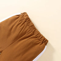 Boys Brown Sweatshirt With Jogger Co-ord Sets Sets