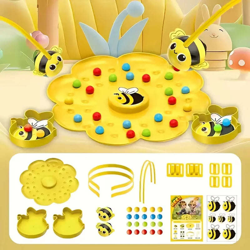 Kids Yellow Magnetic Bee & Ball Picking Board Game Trending Accessories