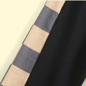 Boys Black Striped Elasticated Pants Pants