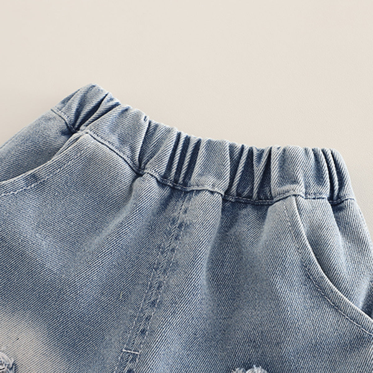 Boys Short Sleeve Printed T-Shirt With Blue Denim Shorts Set 2 pc. Sets