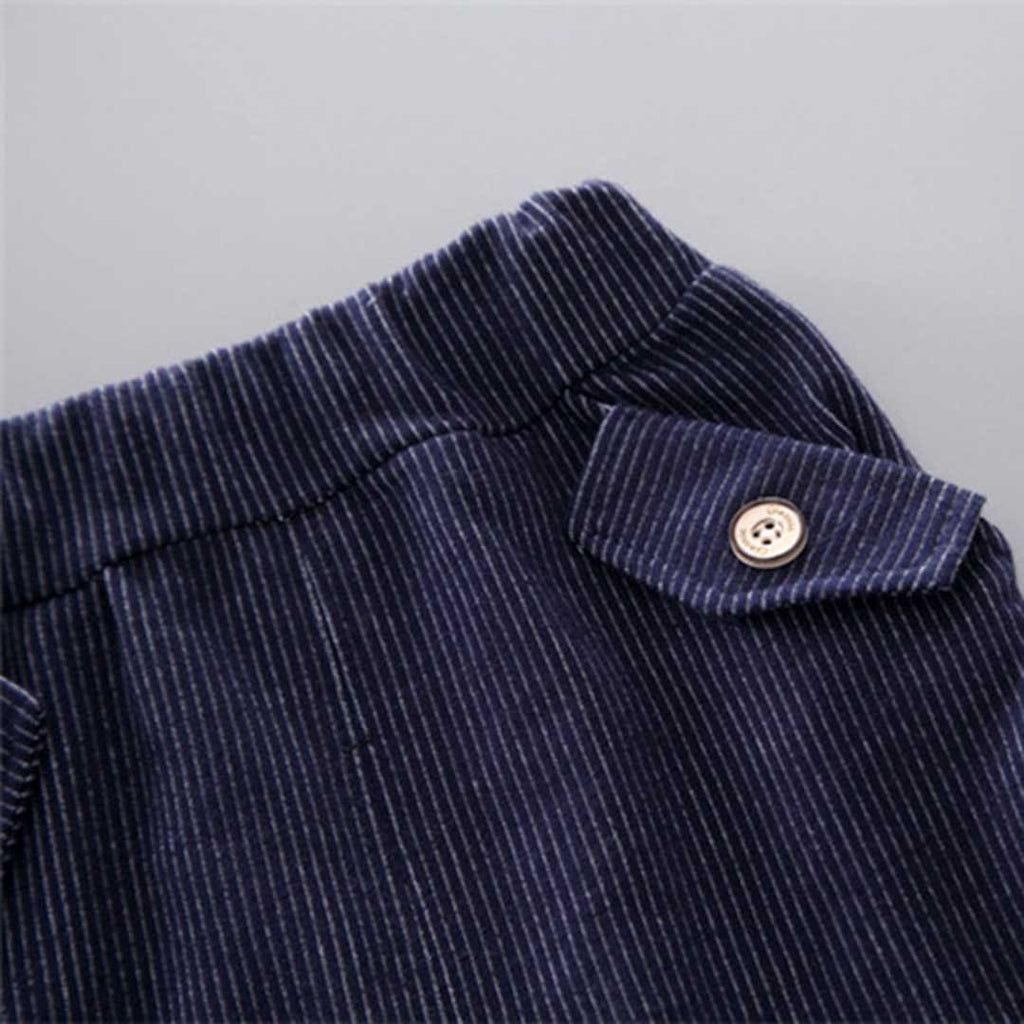 Boys Short Sleeve T-Shirt With Corduroy Shorts Set Sets   