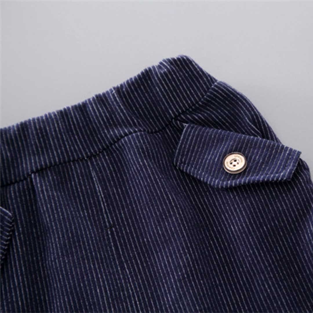 Boys Short Sleeve T-Shirt With Corduroy Shorts Set Sets   