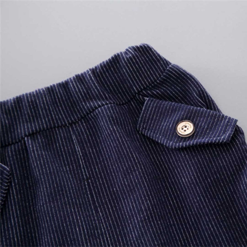 Boys Short Sleeve T-Shirt With Corduroy Shorts Set Sets   