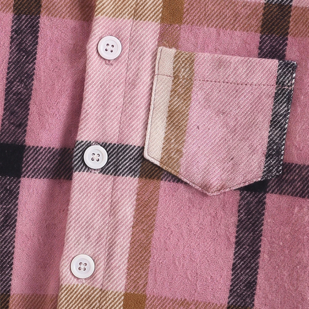 Boys Pink Checked Hooded Shirt With Pants Sets 2 pc. Sets
