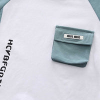 Boys Raglan Sleeve Front Pocket T-Shirt With Shorts Set 2 pc. Sets   