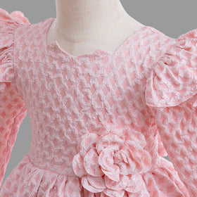 Girls Long Sleeves Party Wear Dress Party Dresses   