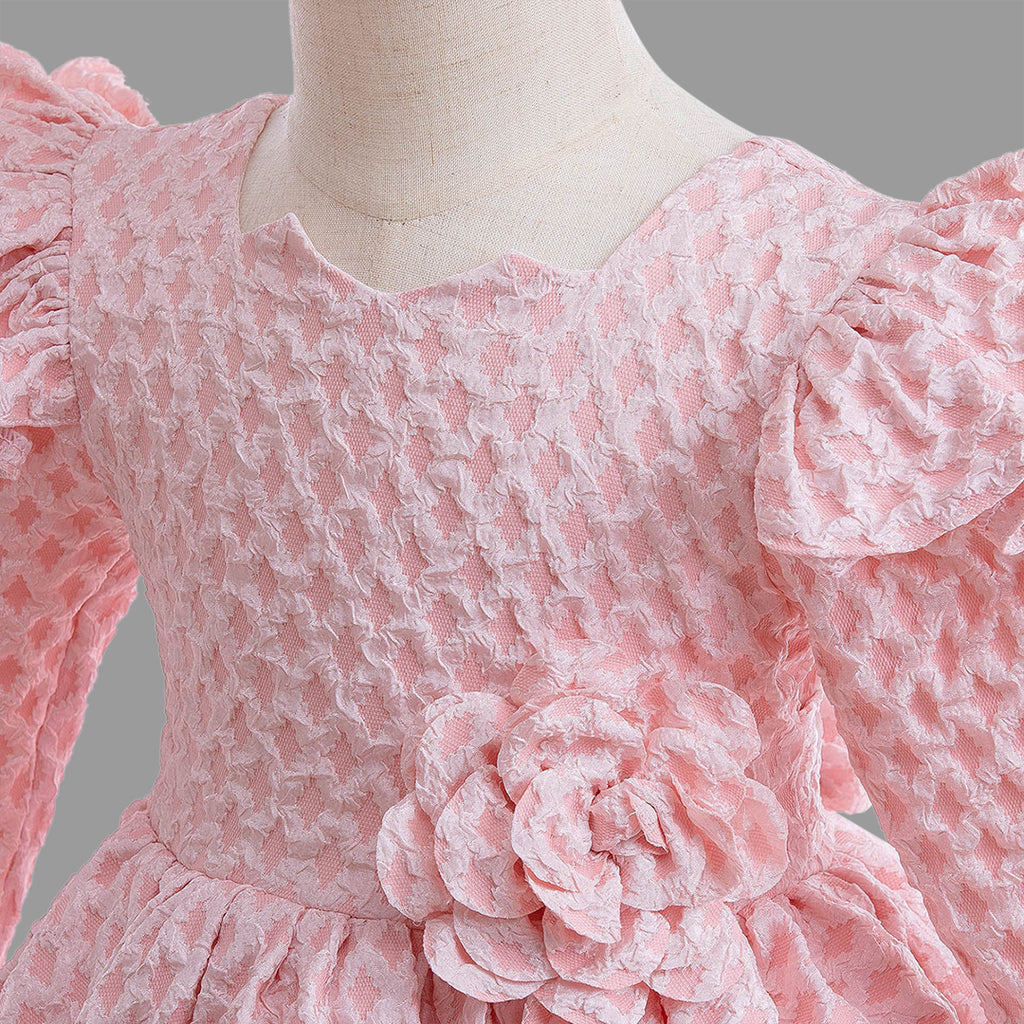 Girls Long Sleeves Party Wear Dress Party Dresses   