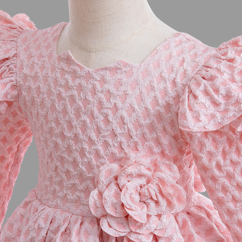 Girls Long Sleeves Party Wear Dress Party Dresses   