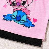 Girls Multicolor Print Short Sleeve T-Shirts With Shorts Sets Pack Of 2 2 pc. Sets