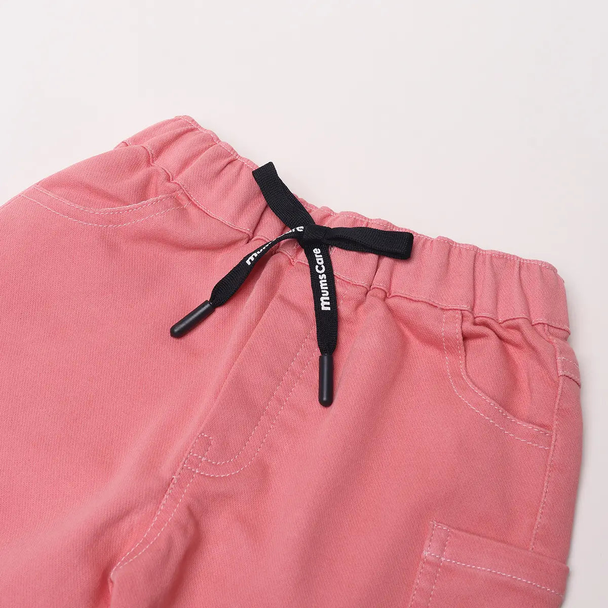 Boys Pink Striped Short Sleeve Shirt With Graphic T-Shirt And Drawstring Shorts Sets Sets
