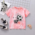 Boys Pink Short Sleeve Tie & Dye Graphic T-Shirt Tshirts Pink 3-4 Y