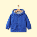 Boys Blue Hooded Zip-up Jacket Coats & Jackets Blue 1-2 Y