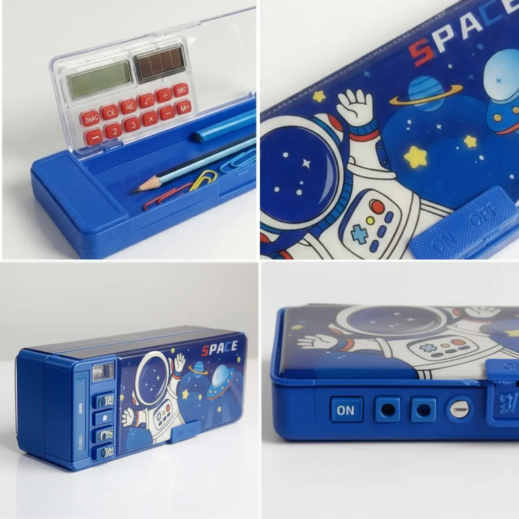 Astronaut Space Adventure Pencil Case Kids School Stationery Box Trending Accessories