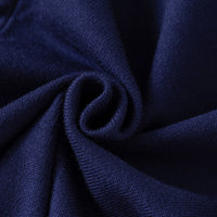 Girls Navy Blue Self Heart Design Winter Cardigan Sweaters & Cardigans