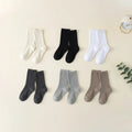 Pack of 6 Boys Multicolour Ribbed Knit Calf Length Socks Socks Multicolor 0-1 Y