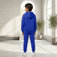 Boys Dark Blue K-Pop Nova Beat Graphics Hoodie With Jogger Co-ord Sets Sets