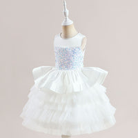 Girls Sequins Embellished Fit & Flare Party Wear Dress Party Dresses   