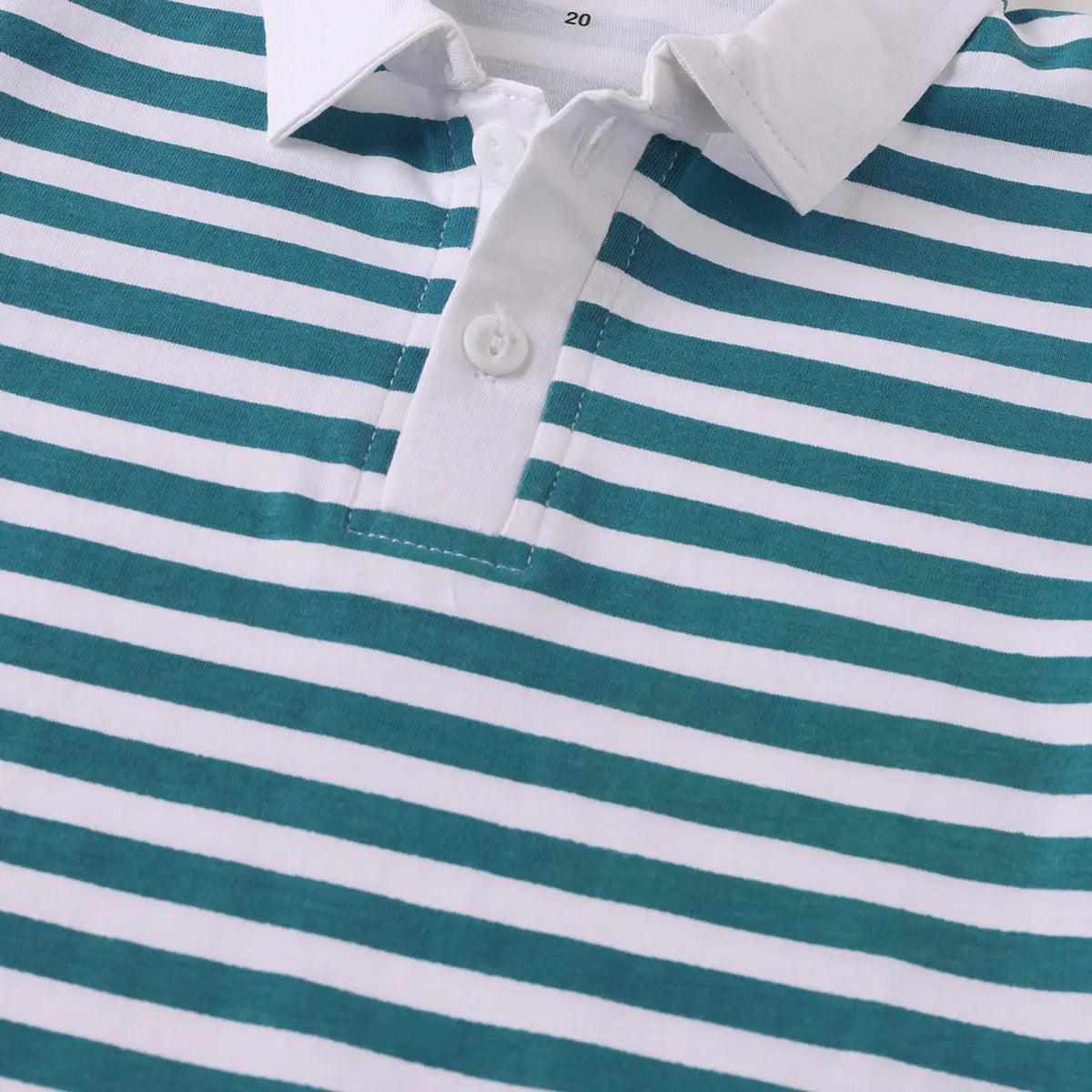 Boys Blue Striped Short Sleeve Polo T-Shirt With Shorts Sets 2 pc. Sets