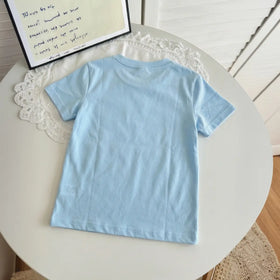 Boys Light Blue Graphic Short Sleeve T-Shirt Tshirts