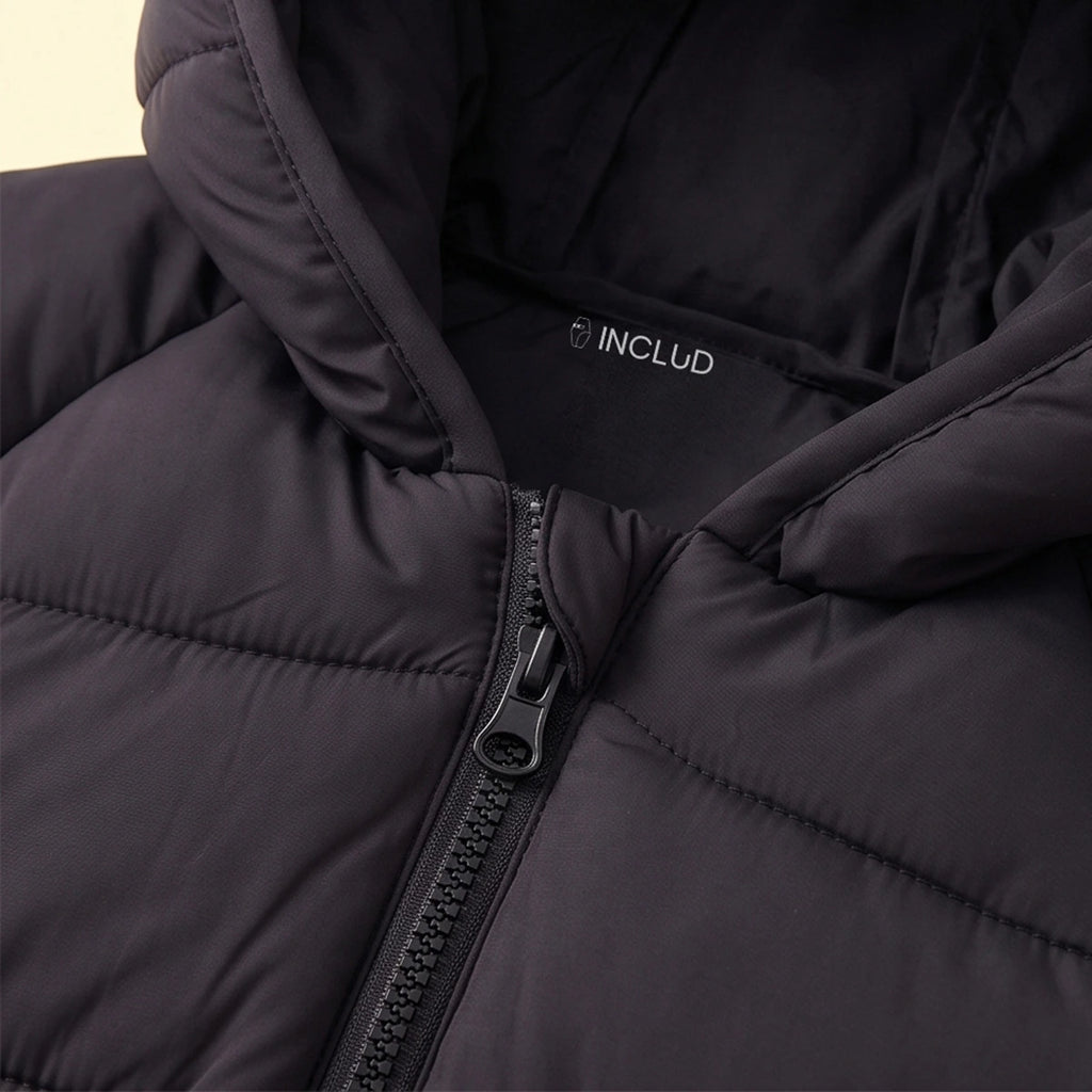 Boys Black Hooded Quilted Puffer Jacket Coats & Jackets