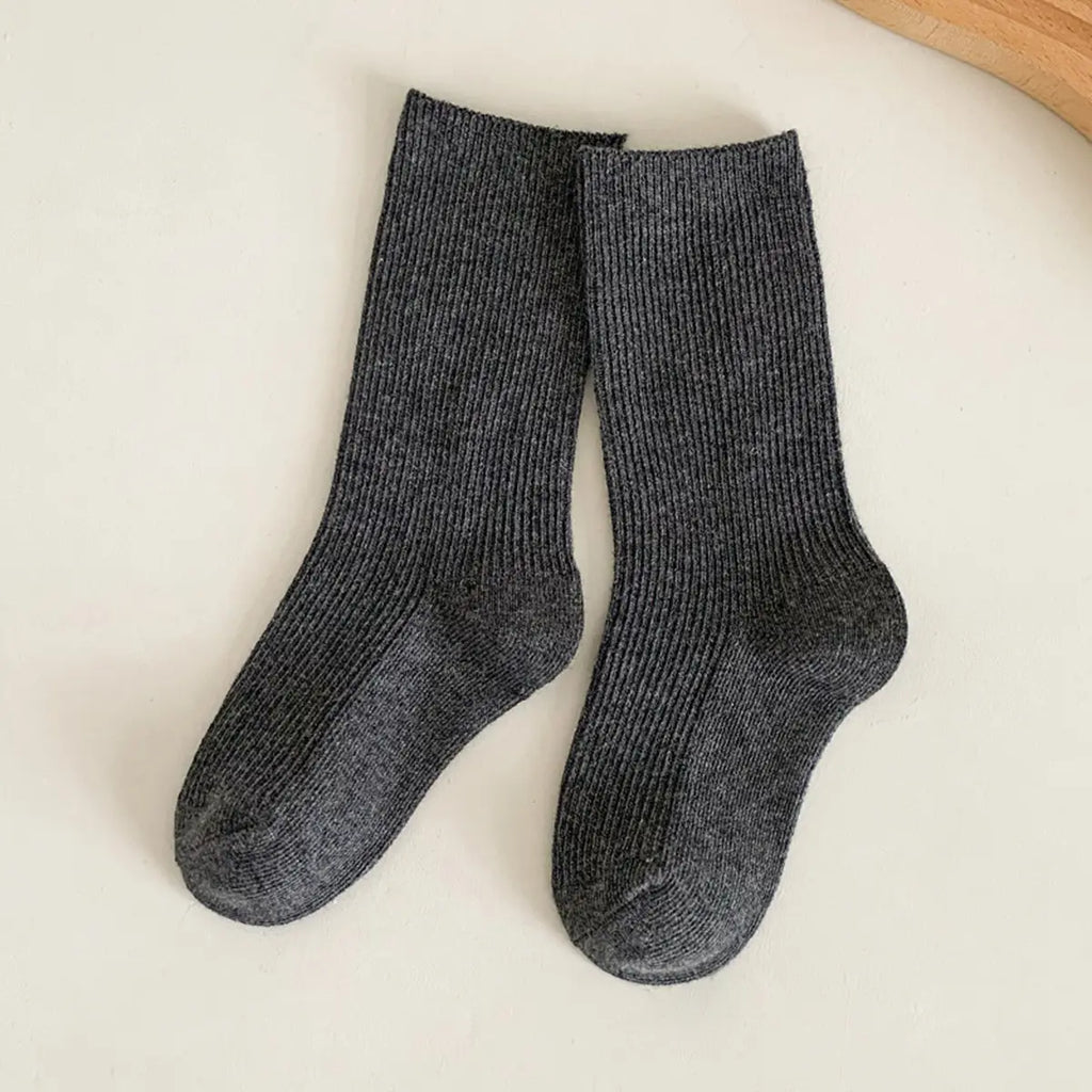 Pack of 6 Boys Multicolour Ribbed Knit Calf Length Socks Socks