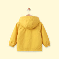 Boys Yellow Hooded Zip-up Jacket Coats & Jackets