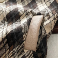 Boys Khaki Checked Regular Sweatshirt With Trouser Sets 2 pc. Sets