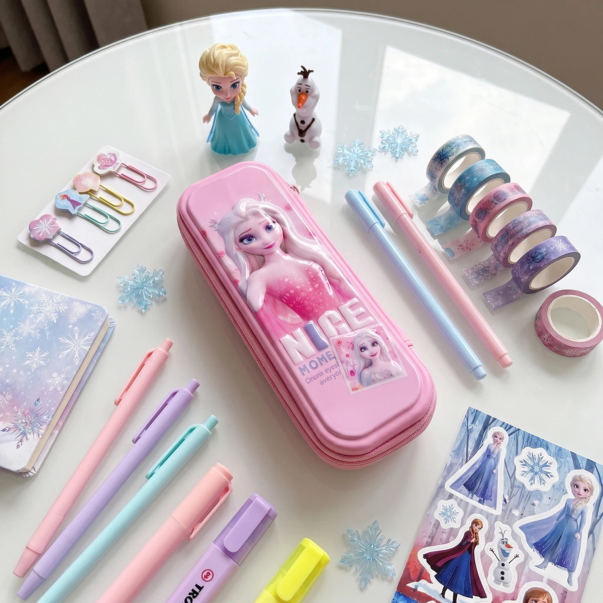 Pink Color Elsa Character Pencil Box Trending Accessories
