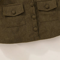 Girls Yellow Checked Long Sleeves Top With Skit Sets Sets
