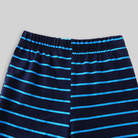 Boys Raglan Sleeve T-Shirt With Striped Shorts Set Sets   