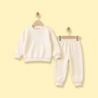 Boys Beige Sweatshirt & Joggers Co-ord Sets Sets Beige 2-3 Y