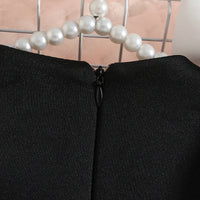 Girls Black Sleeveless A-line Party Wear Dress With Bow Applique Party Dresses