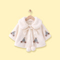 Girls White Applique Faux Fur Jacket Coats & Jackets White 1-2 Y