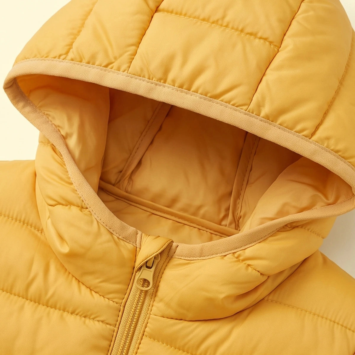 Girls Yellow Hooded Quilted Puffer Jacket Coats & Jackets