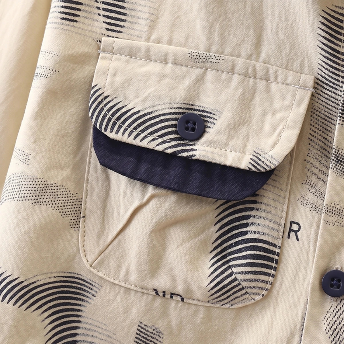 Boys Beige Typographic Shirt With Denim Pants Sets 2 pc. Sets