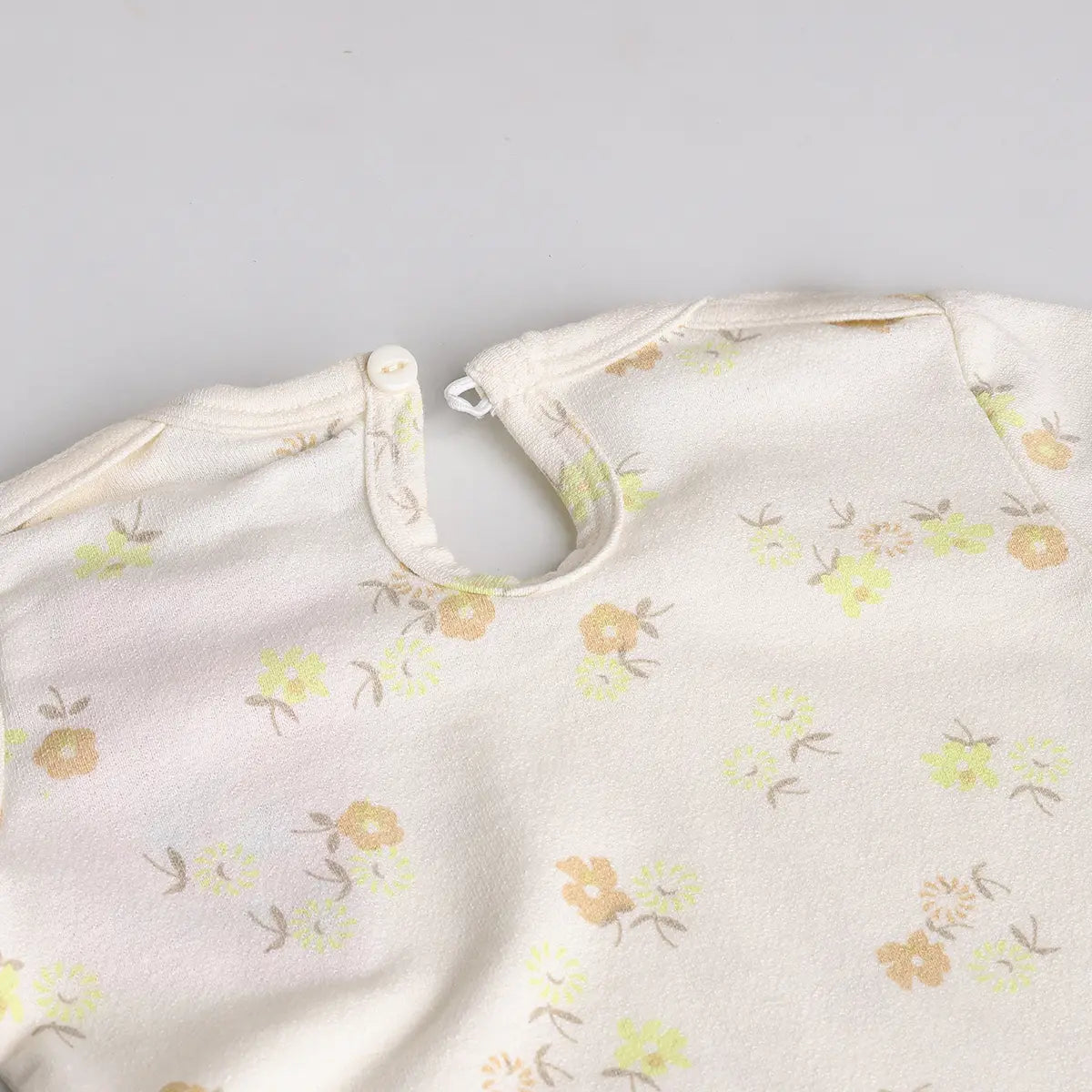 Girls Yellow Applique Printed T-Shirt With Denim Dungaree and Diaper Cover Sets 3 pc. Sets
