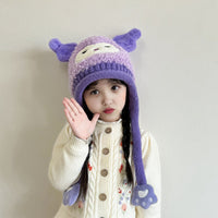 Kids Warm Animated Embroidered Beanie Cap Trending Accessories
